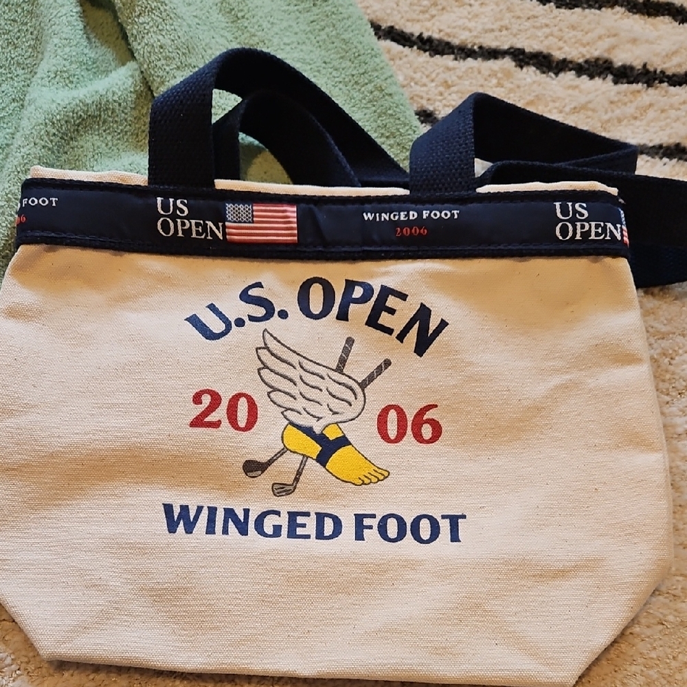 US Open Winged Foot Cream Canvas Tote - 2006